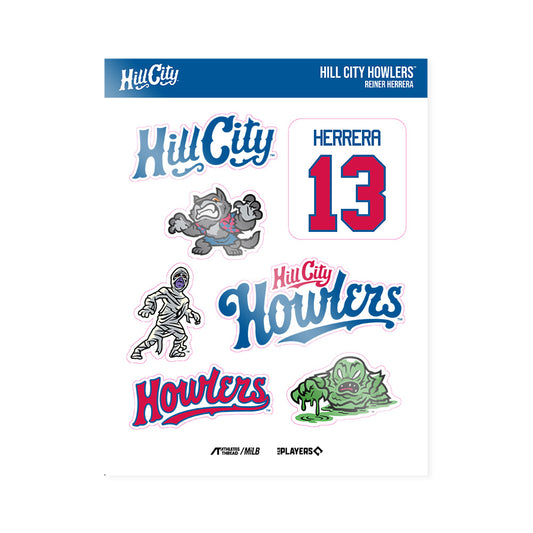 Hill City Howlers - MILB Baseball : Reiner Herrera - Sticker Sheet-0