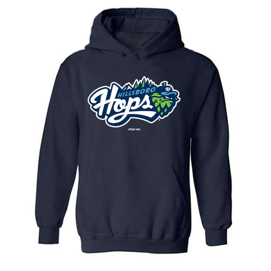 Hillsboro Hops - MILB Baseball : Joangel Gonzalez - Hooded Sweatshirt-0