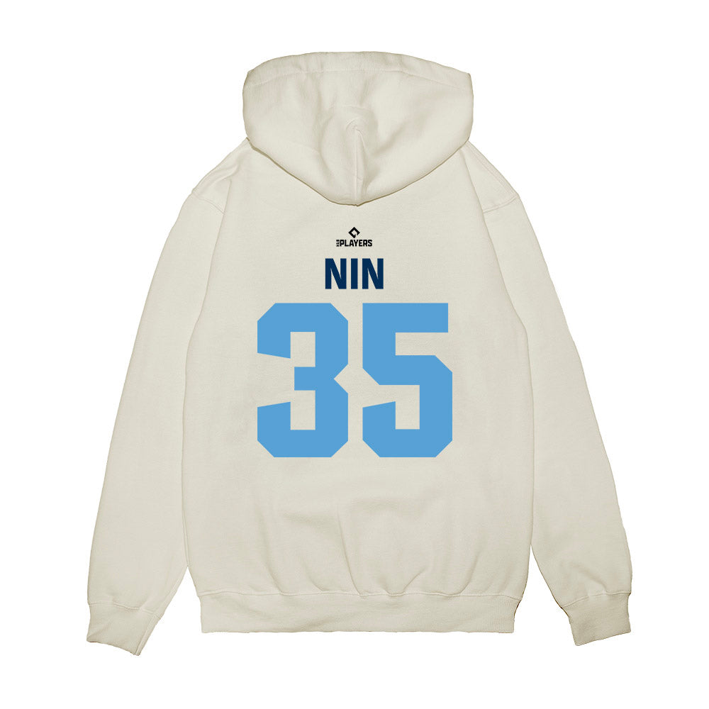 Hillsboro Hops - MILB Baseball : Yerald Nin - Premium Hooded Sweatshirt-1