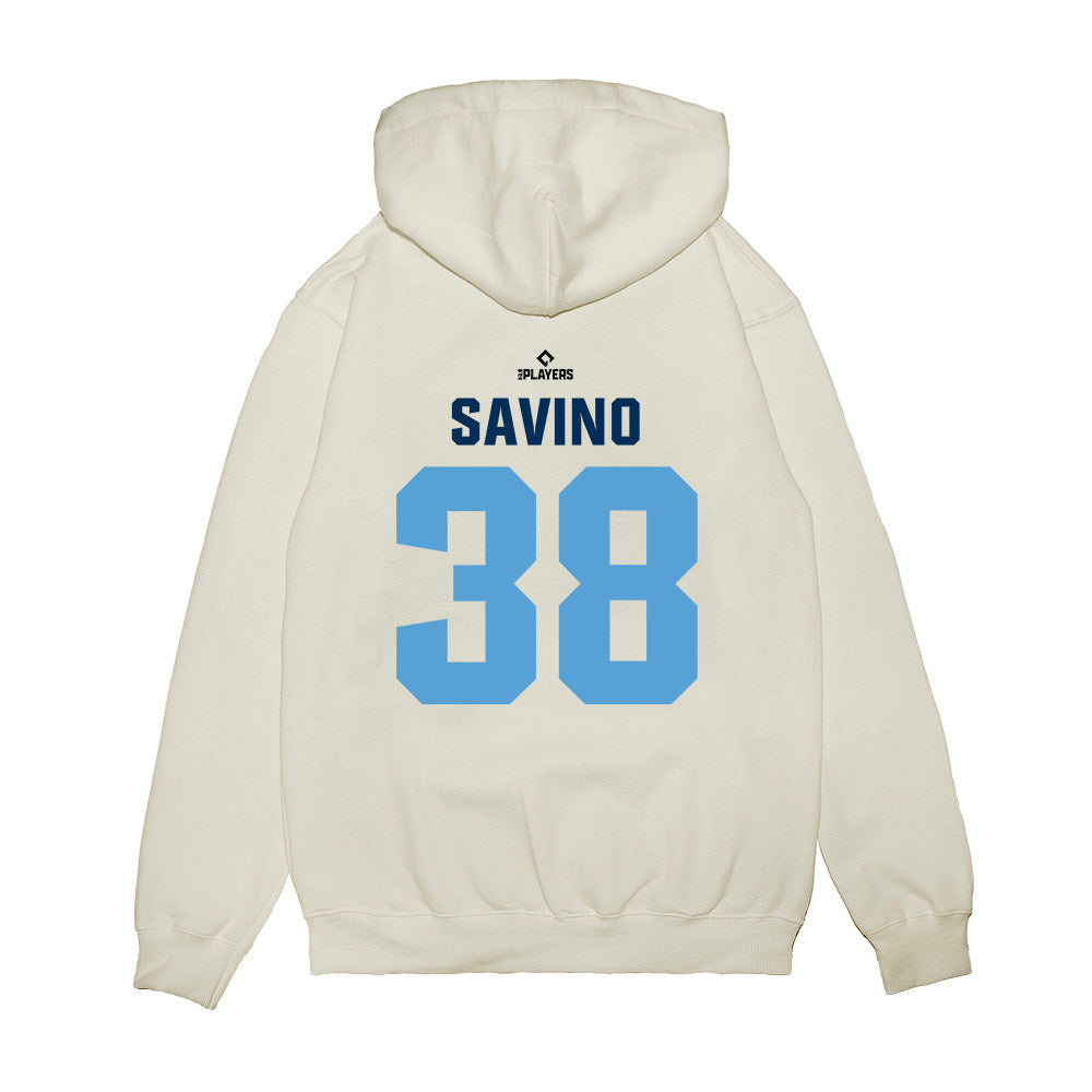 Hillsboro Hops - MILB Baseball : Nate Savino - Premium Hooded Sweatshirt-1