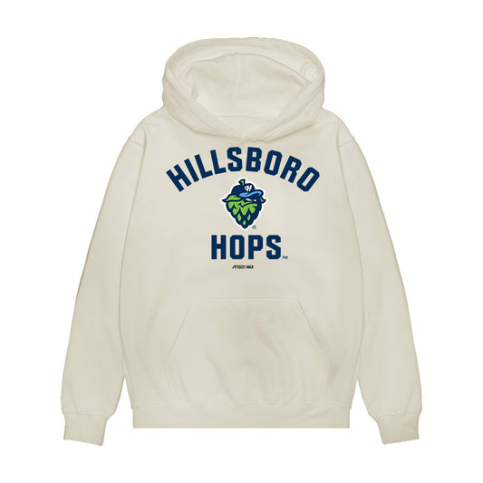 Hillsboro Hops - MILB Baseball : Luke Dotson - Premium Hooded Sweatshirt-0