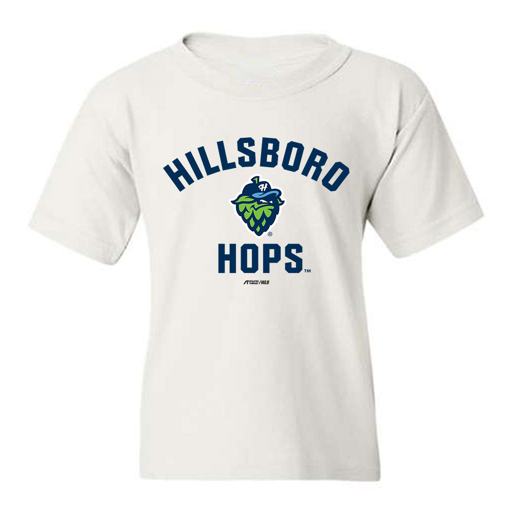Hillsboro Hops - MILB Baseball : Jacob Steinmetz - Youth T-Shirt-0