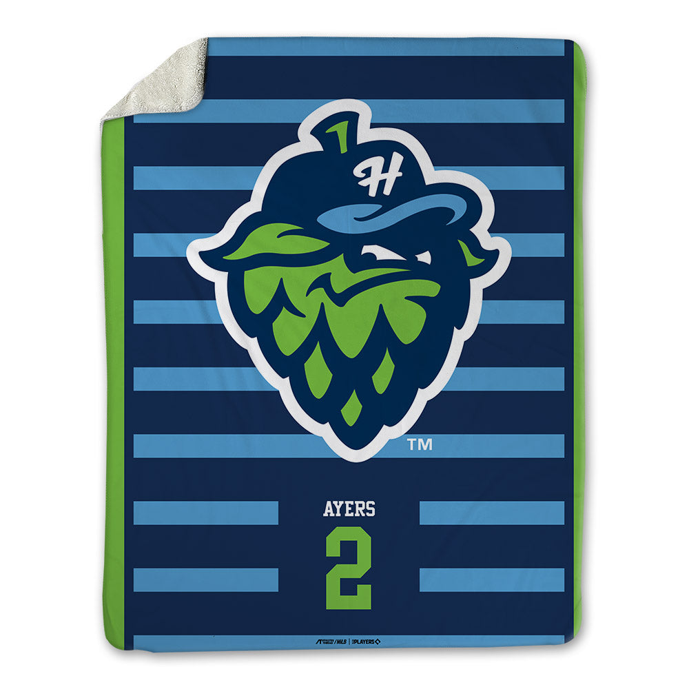 Hillsboro Hops - MILB Baseball : Kyle Ayers - Blanket-0