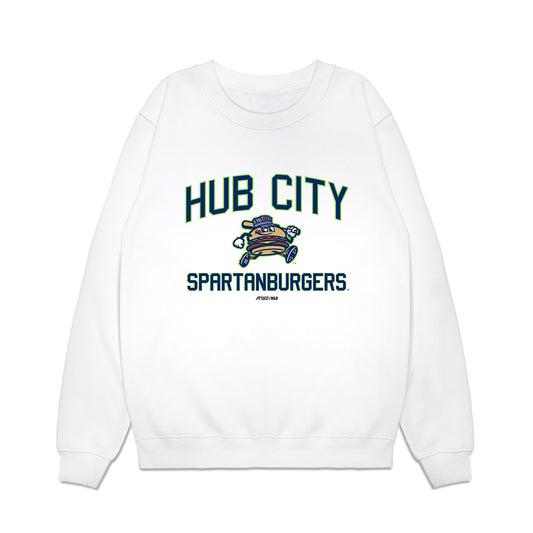 Hub City Spartanburgers - MILB Baseball : Evan Morrison - Premium Crewneck Sweatshirt-0