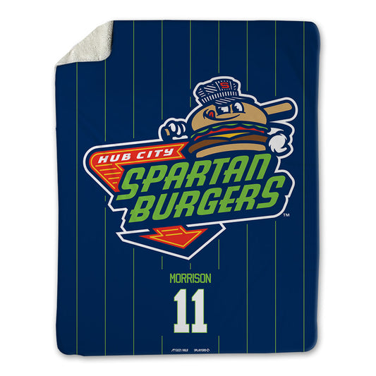Hub City Spartanburgers - MILB Baseball : Evan Morrison - Blanket-0
