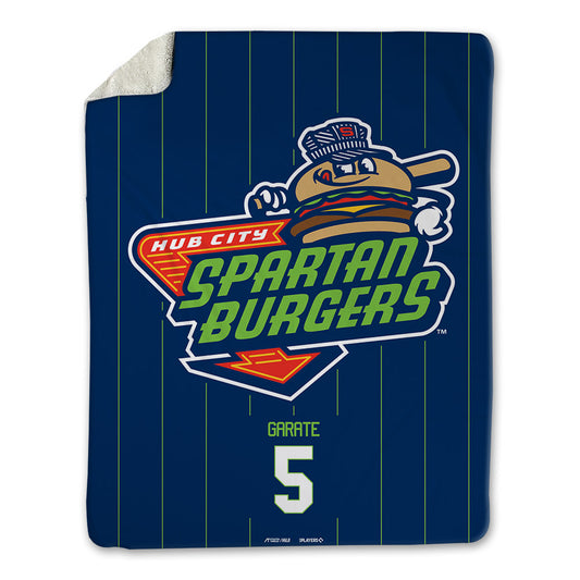 Hub City Spartanburgers - MILB Baseball : Carter Garate - Blanket-0