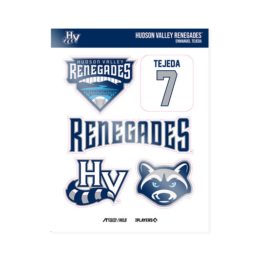 HV Renegades - MILB Baseball : Enmanuel Tejeda - Sticker Sheet-0