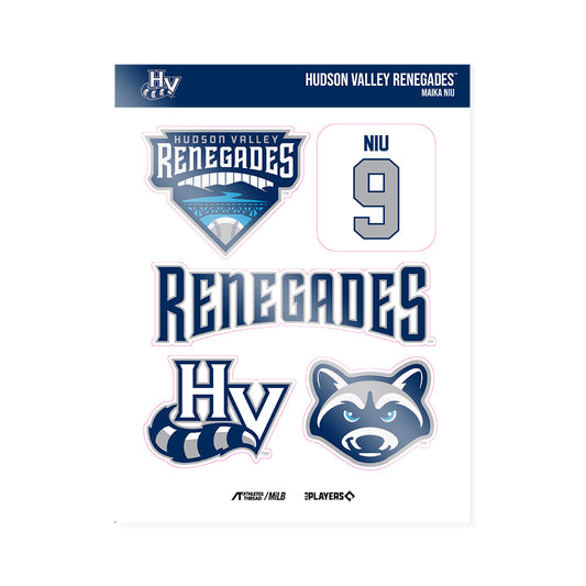 HV Renegades - MILB Baseball : Maika Niu - Sticker Sheet-0