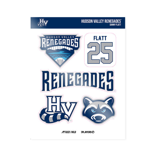 HV Renegades - MILB Baseball : Danny Flatt - Sticker Sheet-0
