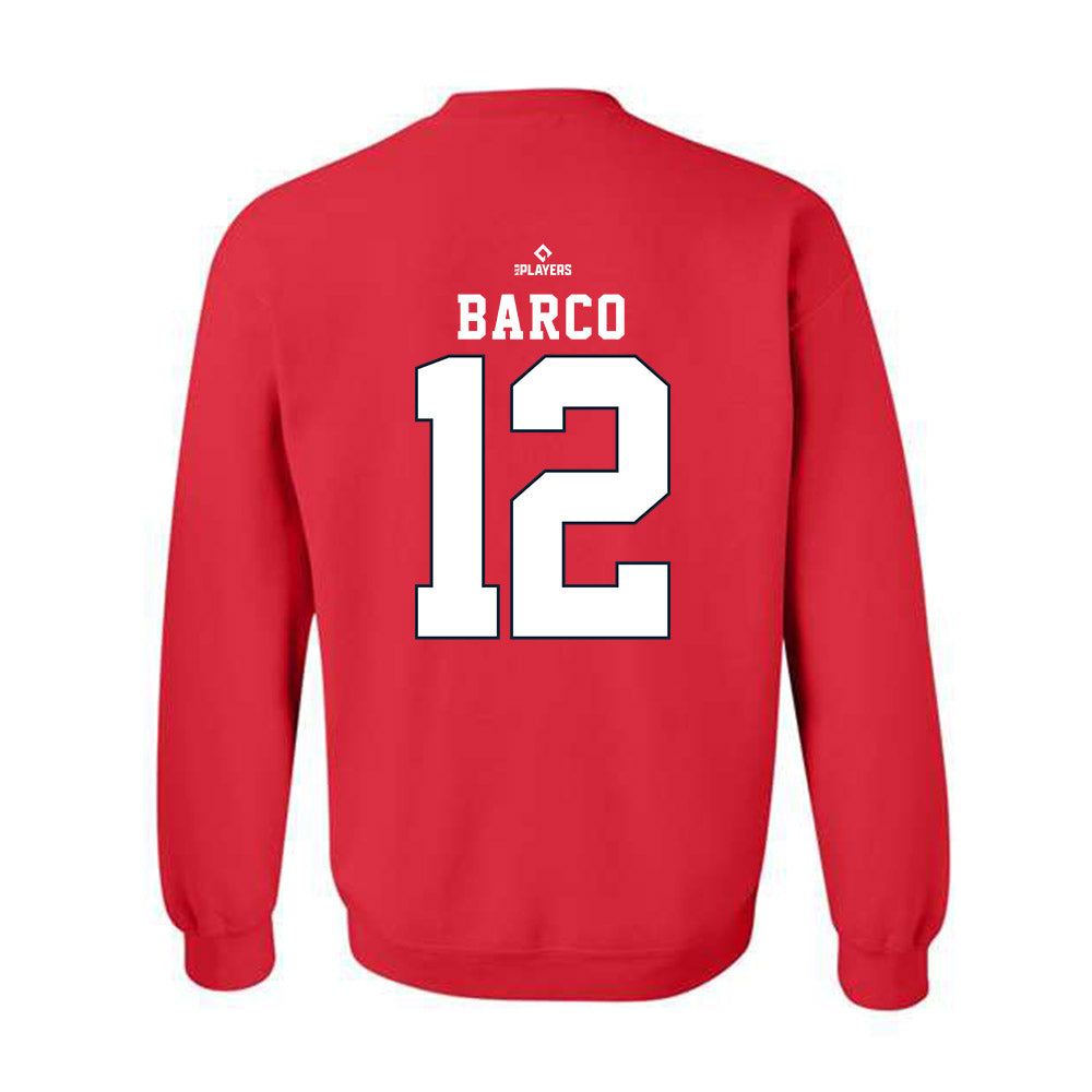 Indianapolis Indians - MILB Baseball : Hunter Barco - Crewneck Sweatshirt-1