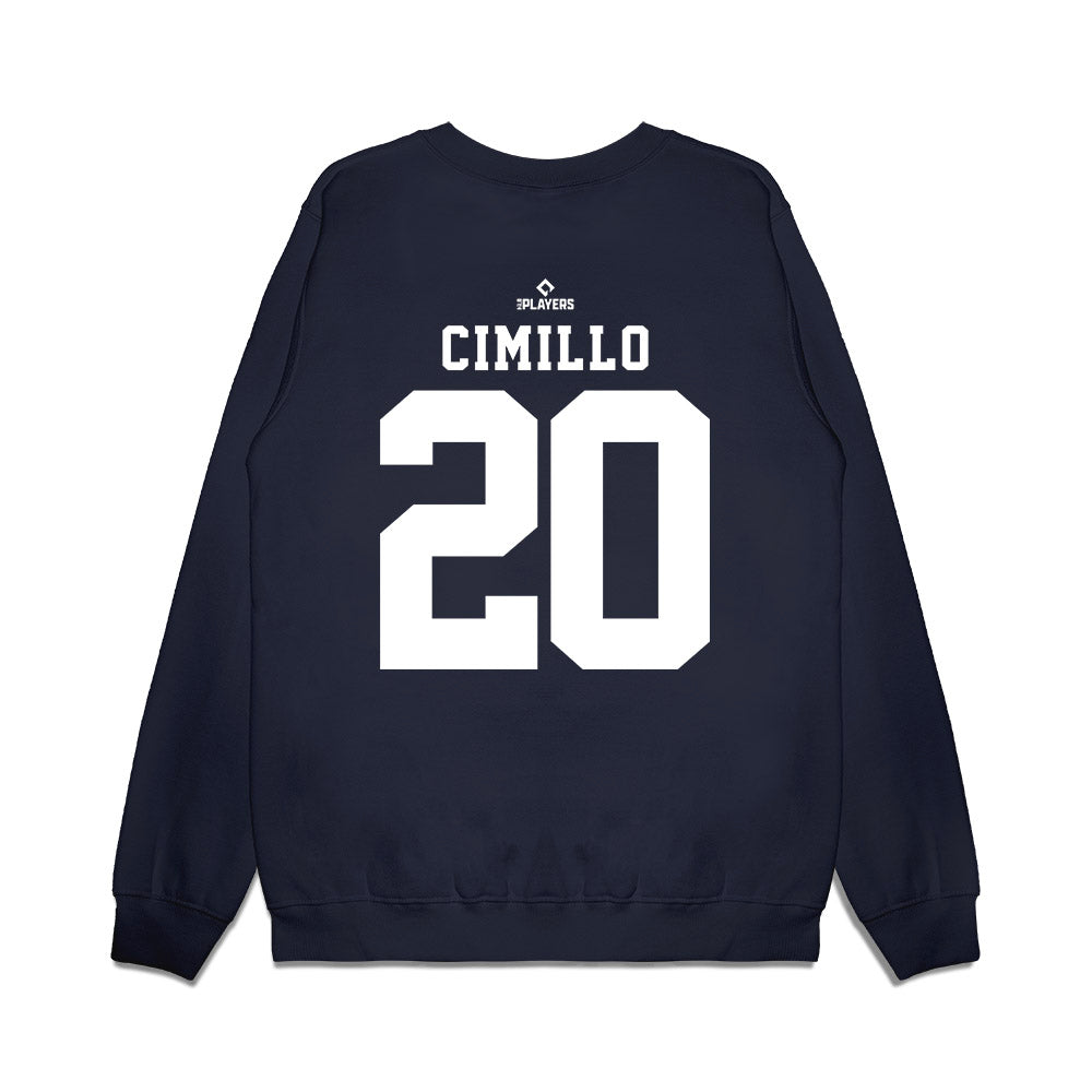 Indianapolis Indians - MILB Baseball : Nick Cimillo - Premium Crewneck Sweatshirt-1
