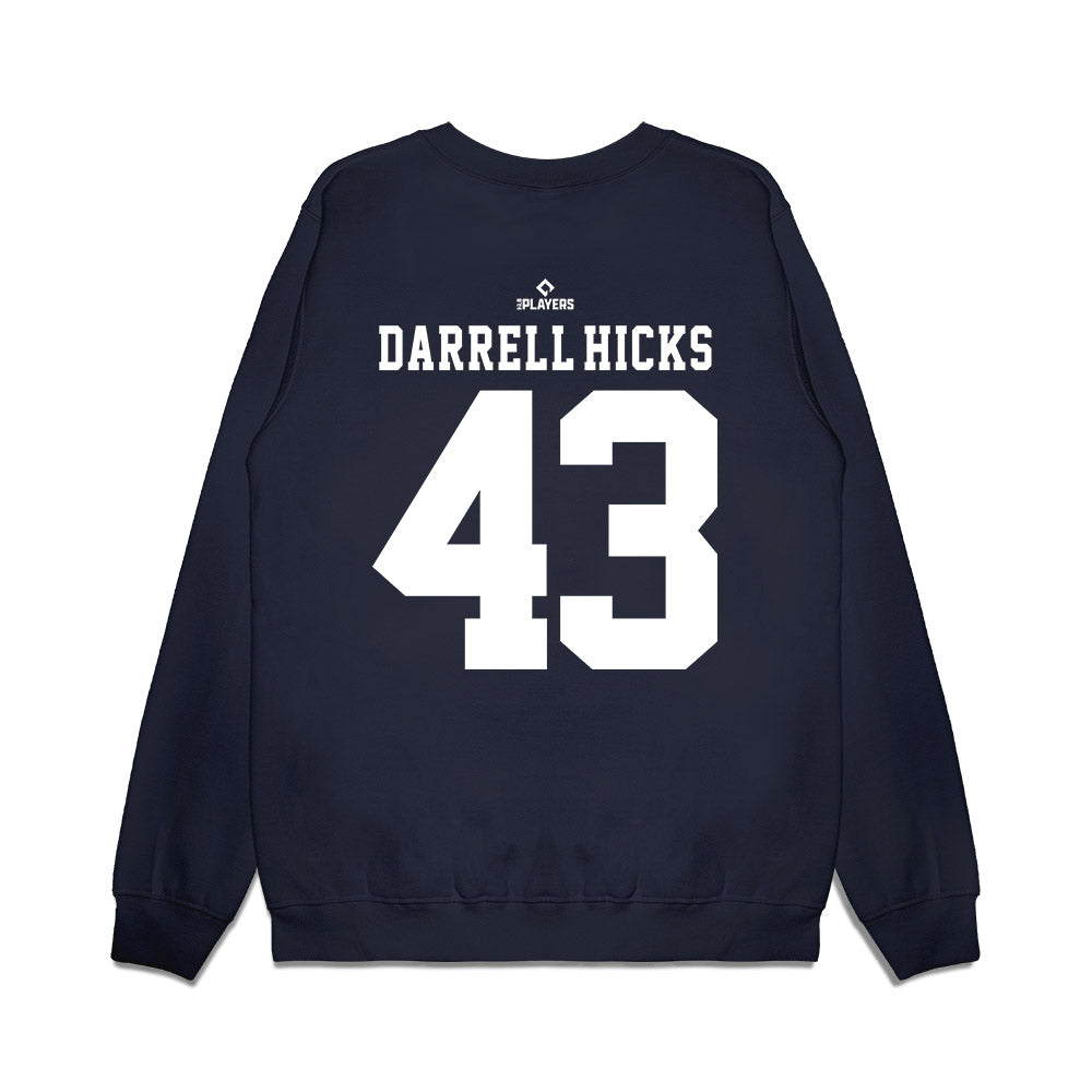 Indianapolis Indians - MILB Baseball : Michael Darrell-Hicks - Premium Crewneck Sweatshirt-1