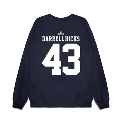 Indianapolis Indians - MILB Baseball : Michael Darrell-Hicks - Premium Crewneck Sweatshirt-1