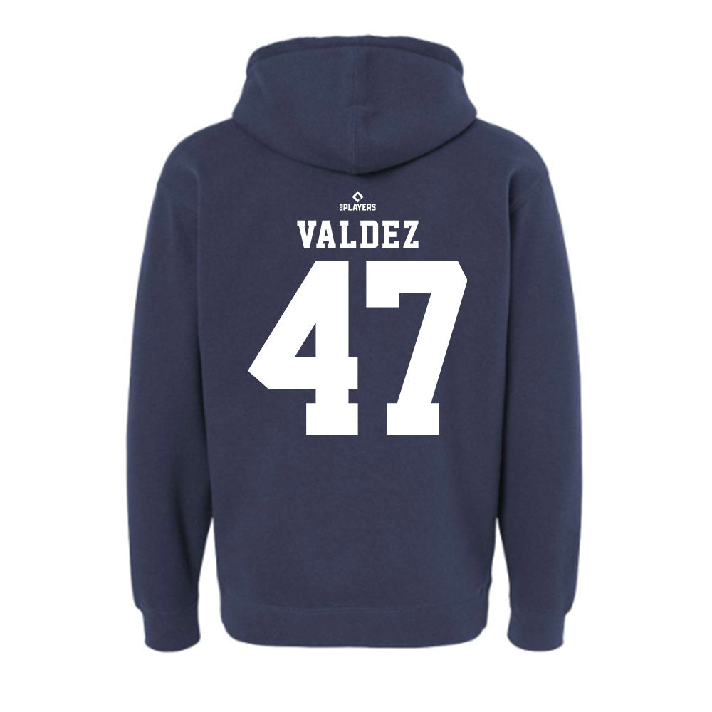 Indianapolis Indians - MILB Baseball : Enmanuel Valdez - Hooded Pullover Sweatshirt-1
