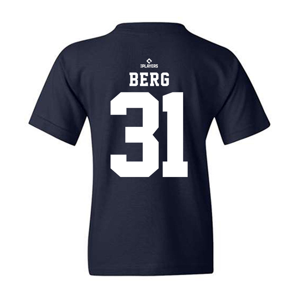 Indianapolis Indians - MILB Baseball : Derek Berg - Youth T-Shirt-1