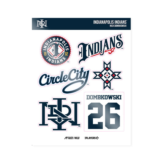 Indianapolis Indians - MILB Baseball : Nick Dombkowski - Sticker Sheet-0