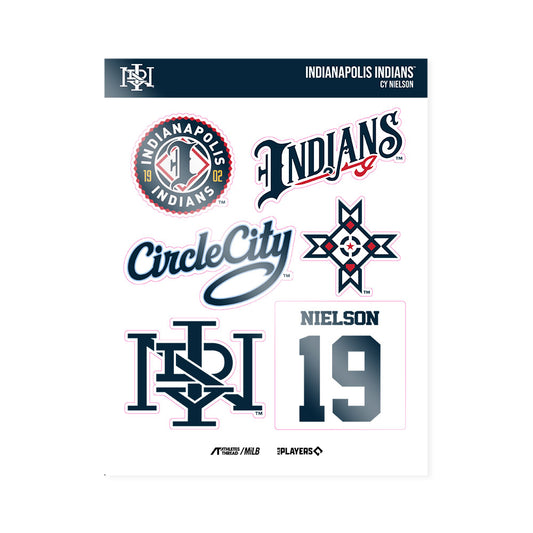 Indianapolis Indians - MILB Baseball : Cy Nielson - Sticker Sheet-0
