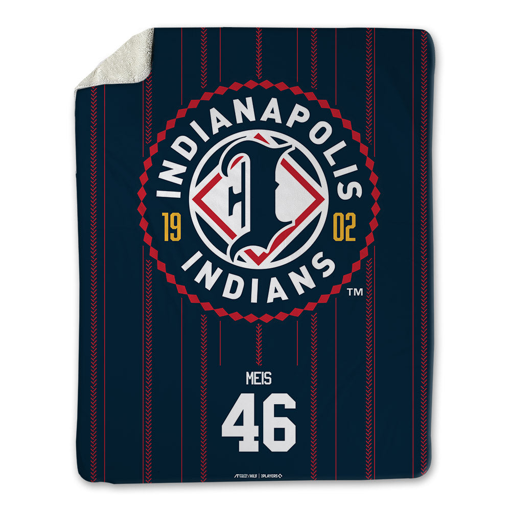 Indianapolis Indians - MILB Baseball : Justin Meis - Blanket-0