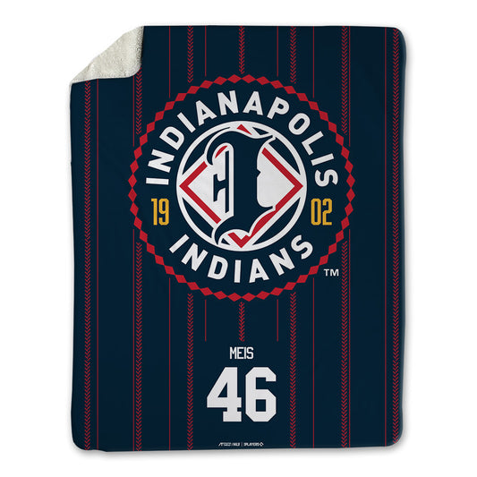 Indianapolis Indians - MILB Baseball : Justin Meis - Blanket-0
