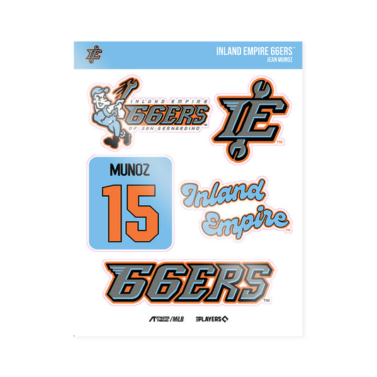 IE 66ers - MILB Baseball : Jean Munoz - Sticker Sheet-0