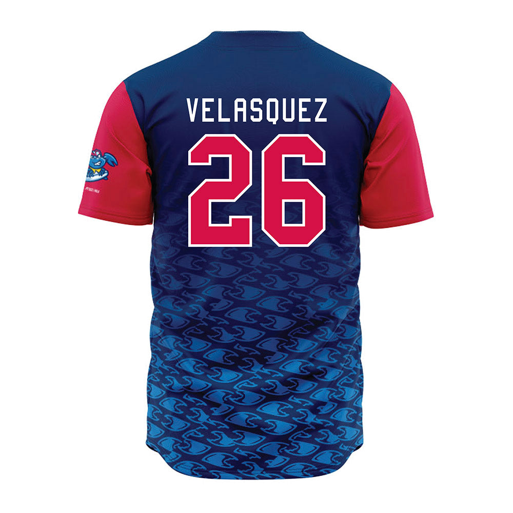 JS Shore BlueClaws - MILB Baseball : Giussepe Velasquez - Jersey-1