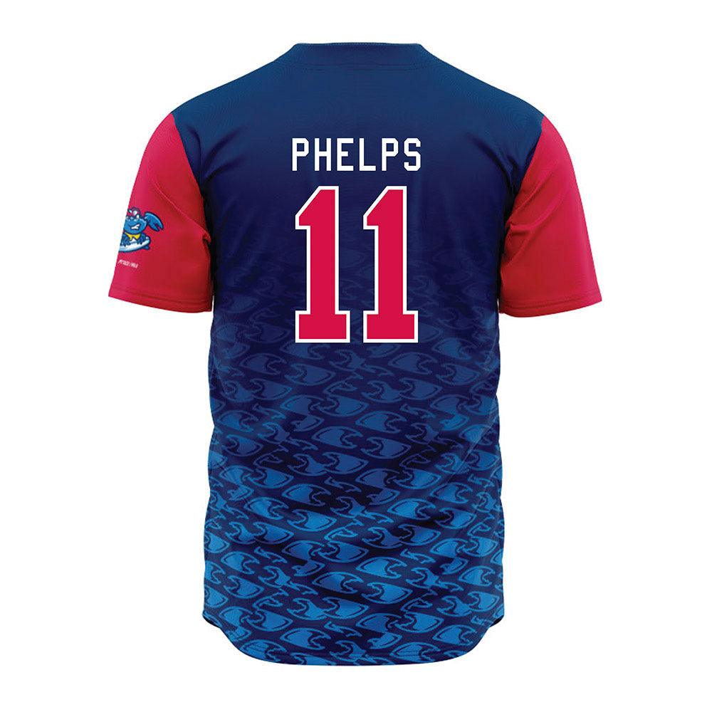 JS Shore BlueClaws - MILB Baseball : Robert Phelps - Jersey-1