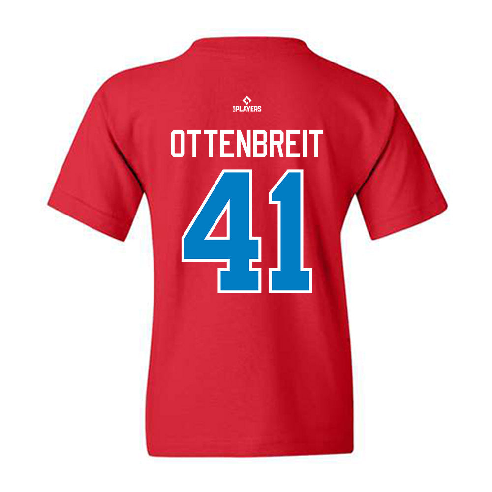 JS Shore BlueClaws - MILB Baseball : Micah Ottenbreit - Youth T-Shirt-1
