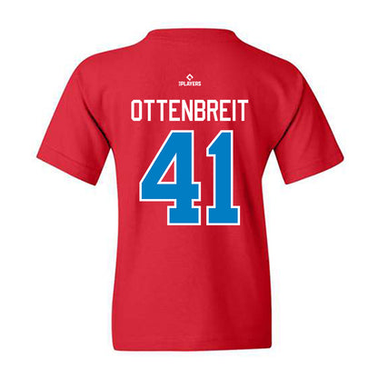 JS Shore BlueClaws - MILB Baseball : Micah Ottenbreit - Youth T-Shirt-1