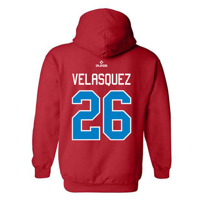 JS Shore BlueClaws - MILB Baseball : Giussepe Velasquez - Hooded Sweatshirt-1