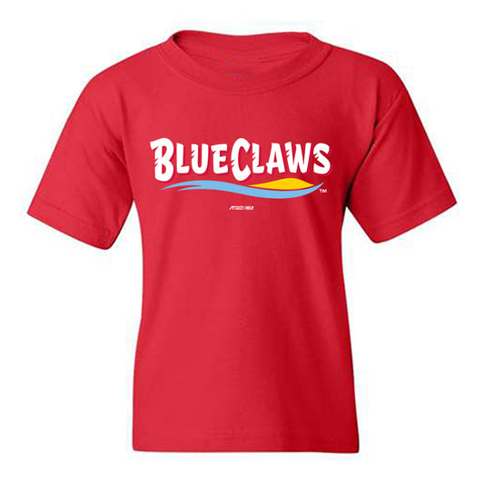 JS Shore BlueClaws - MILB Baseball : Tanner Gresham - Youth T-Shirt-0