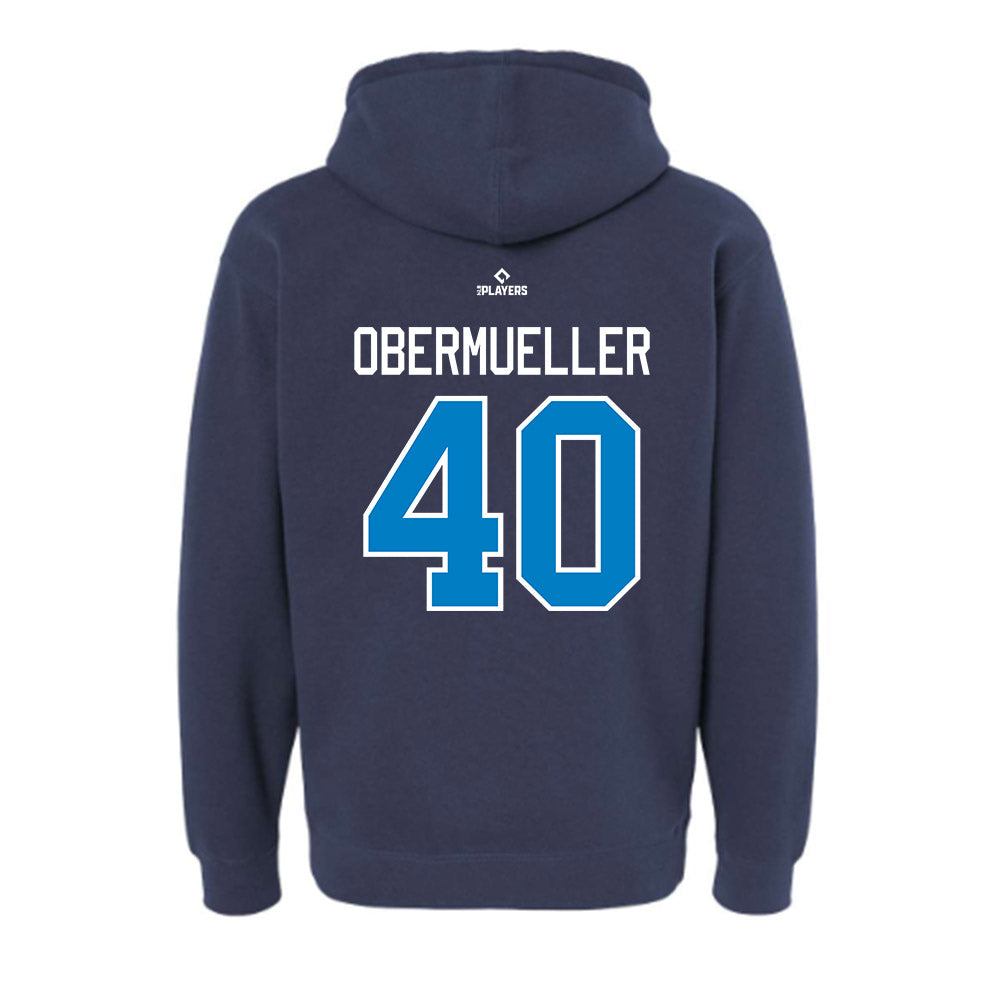 JS Shore BlueClaws - MILB Baseball : Cade Obermueller - Hooded Pullover Sweatshirt-1