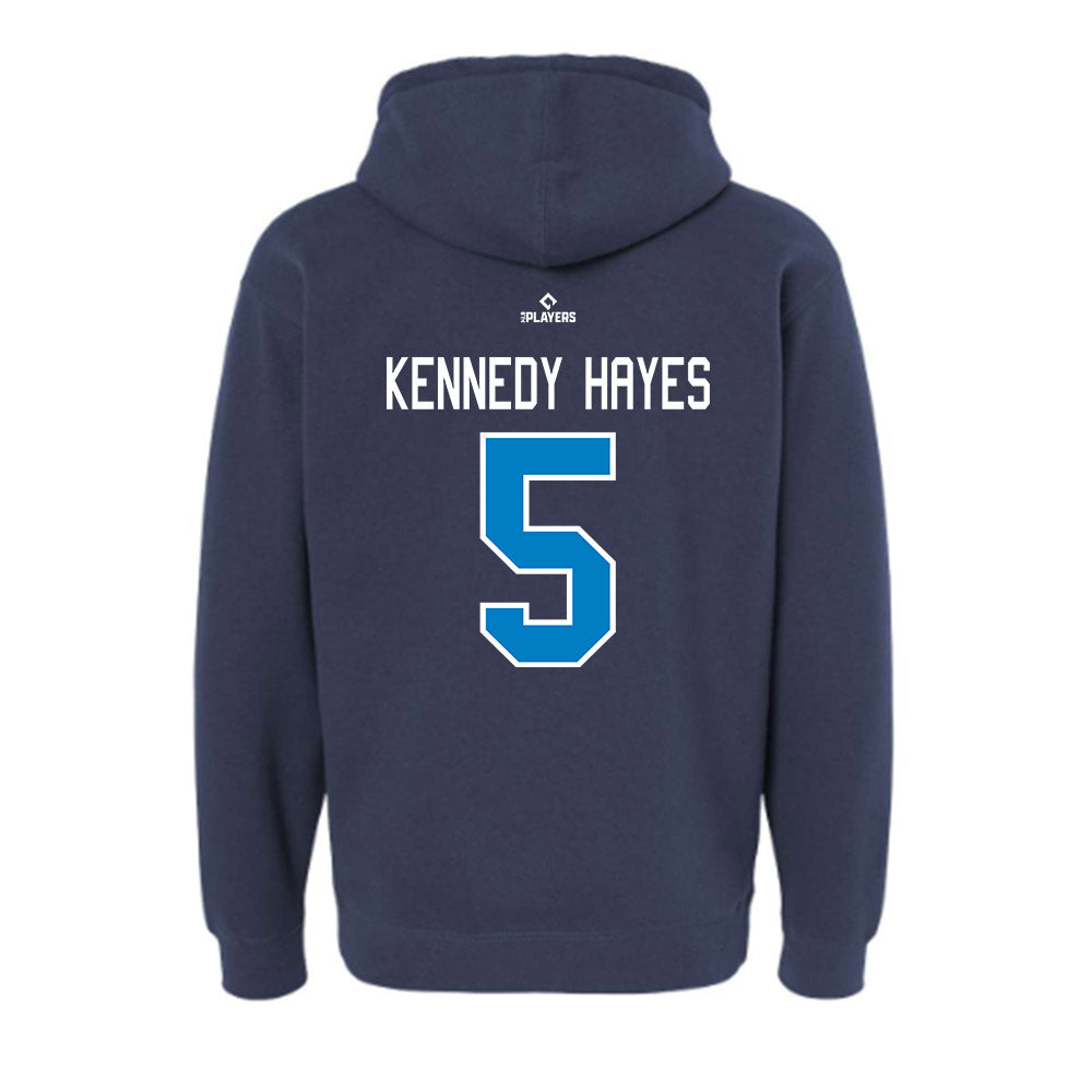 JS Shore BlueClaws - MILB Baseball : Titan Kennedy-Hayes - Hooded Pullover Sweatshirt-1