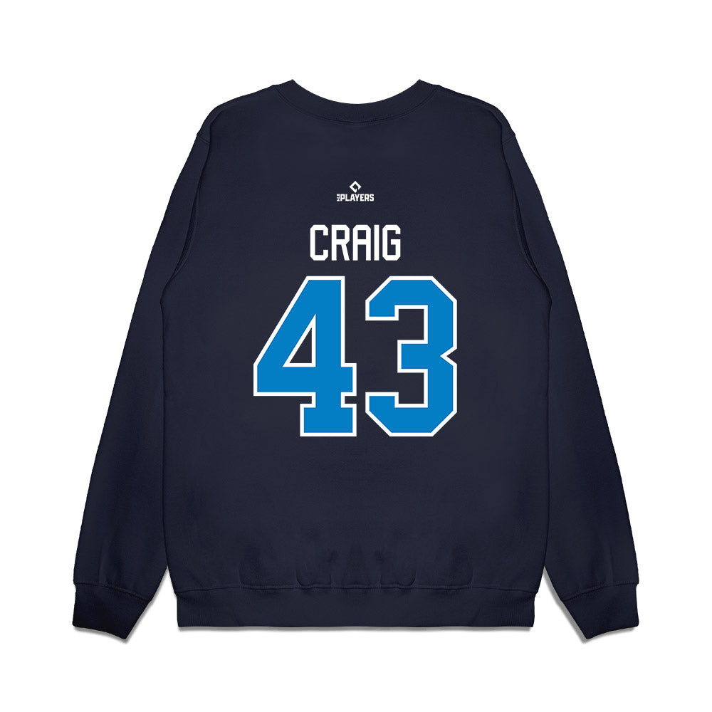 JS Shore BlueClaws - MILB Baseball : Gabe Craig - Premium Crewneck Sweatshirt-1