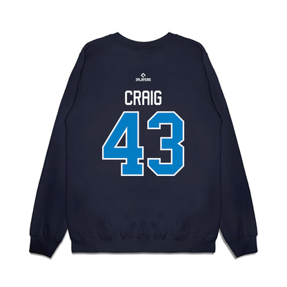 JS Shore BlueClaws - MILB Baseball : Gabe Craig - Premium Crewneck Sweatshirt-1