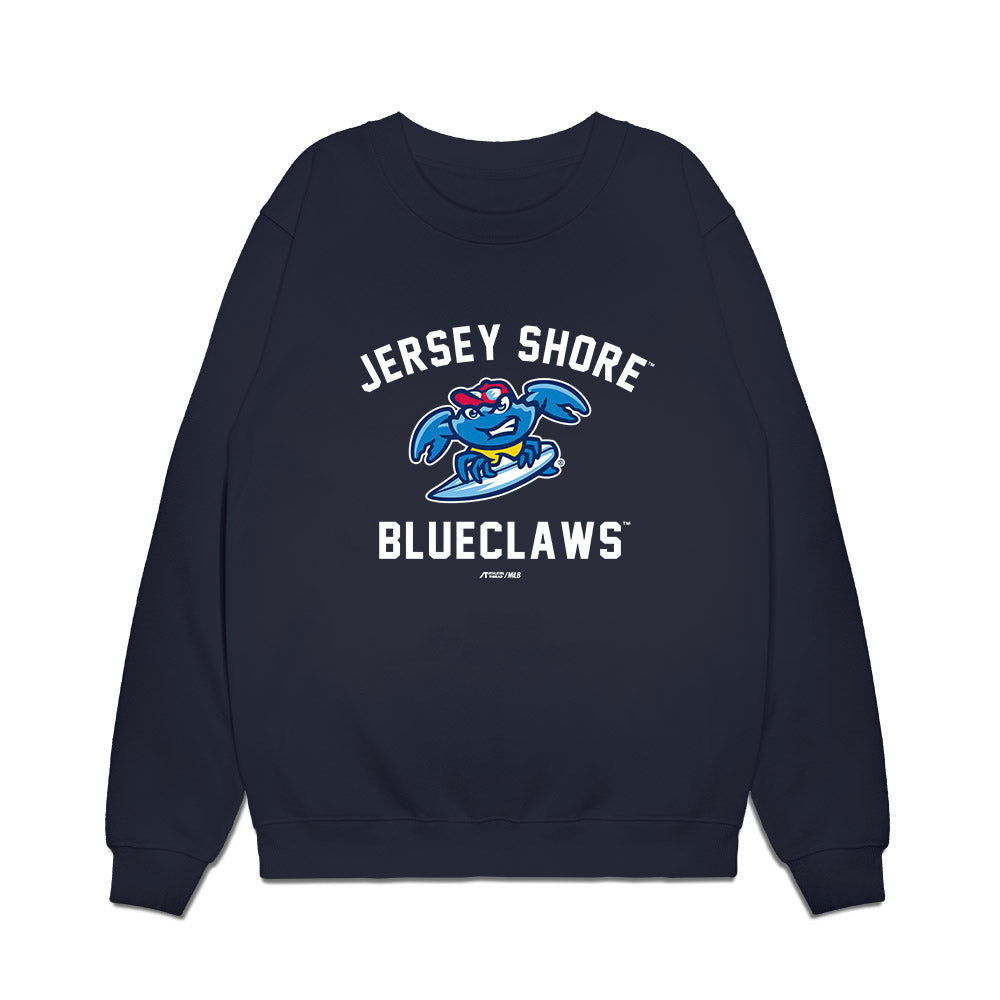 JS Shore BlueClaws - MILB Baseball : Micah Ottenbreit - Premium Crewneck Sweatshirt-0