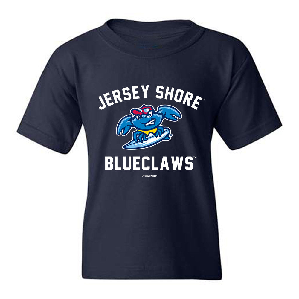 JS Shore BlueClaws - MILB Baseball : Scott Mudler - Youth T-Shirt-0