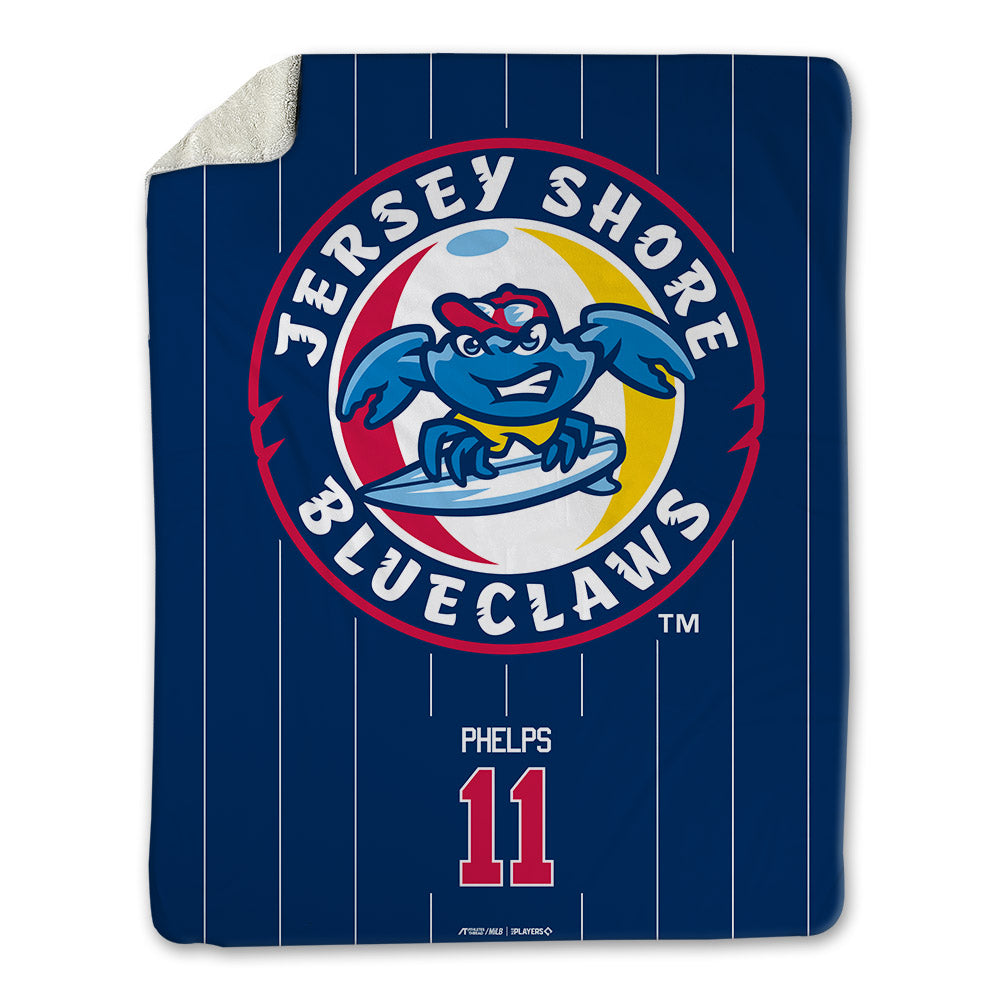 JS Shore BlueClaws - MILB Baseball : Robert Phelps - Blanket-0