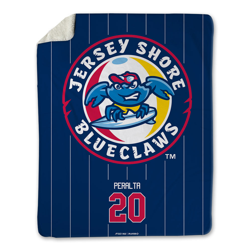 JS Shore BlueClaws - MILB Baseball : Adilson Peralta - Blanket-0