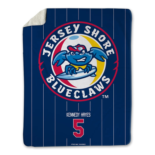 JS Shore BlueClaws - MILB Baseball : Titan Kennedy-Hayes - Blanket-0
