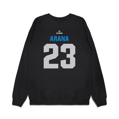 Jupiter Hammerheads - MILB Baseball : Luis Arana - Premium Crewneck Sweatshirt-1