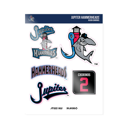 Jupiter Hammerheads - MILB Baseball : Nixon Chirinos - Sticker Sheet-0