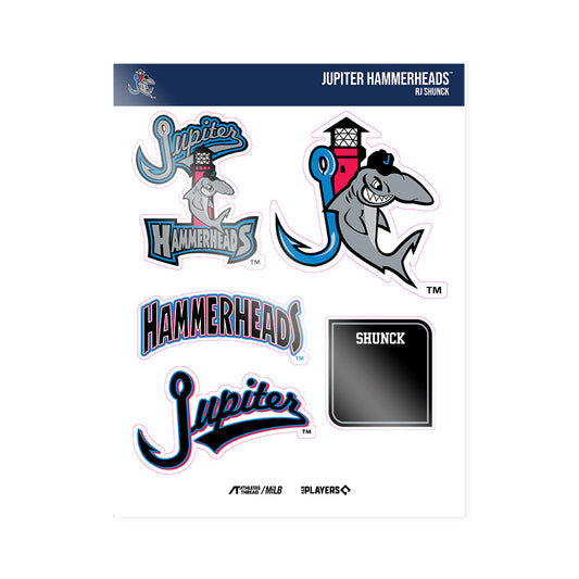 Jupiter Hammerheads - MILB Baseball : RJ Shunck - Sticker Sheet-0
