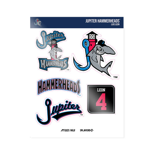 Jupiter Hammerheads - MILB Baseball : Luis Leon - Sticker Sheet-0