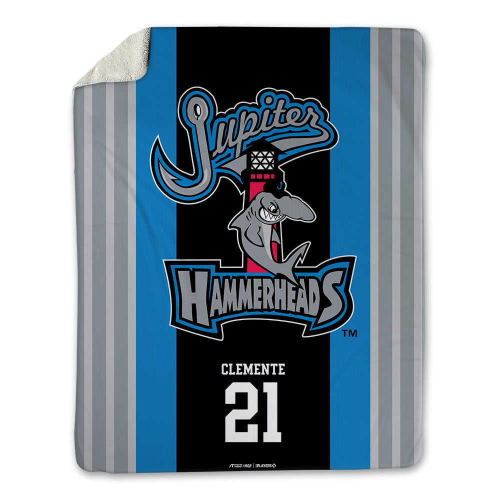 Jupiter Hammerheads - MILB Baseball : Jake Clemente - Blanket-0