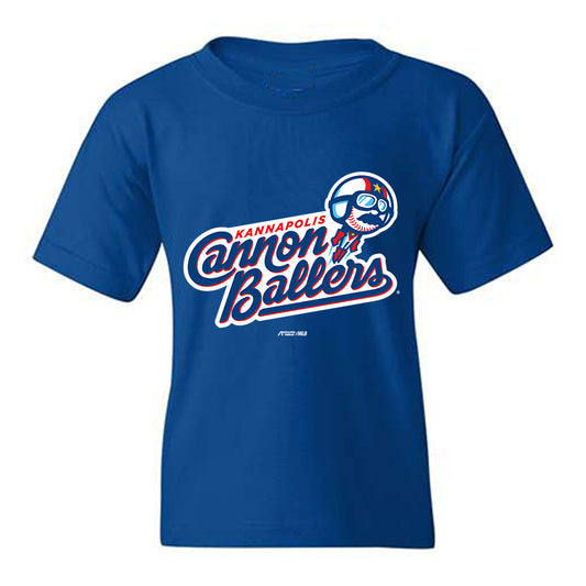Kannapolis Cannon Ballers - MILB Baseball : Marco Barrios - Youth T-Shirt-0