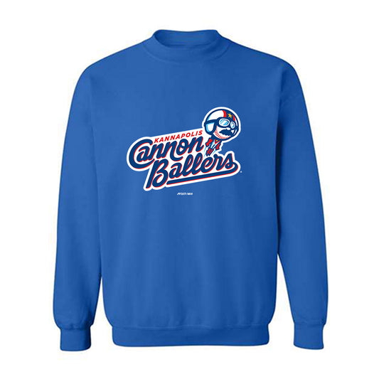 Kannapolis Cannon Ballers - MILB Baseball : Grant Cleavinger - Crewneck Sweatshirt-0