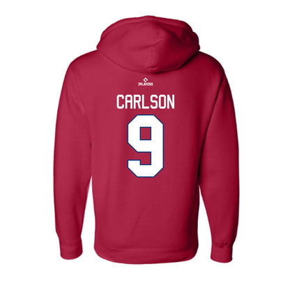 Kannapolis Cannon Ballers - MILB Baseball : Billy Carlson - Hooded Pullover Sweatshirt-1