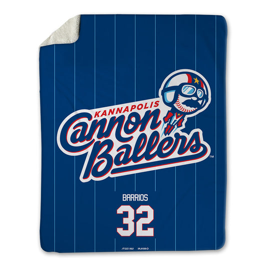 Kannapolis Cannon Ballers - MILB Baseball : Marco Barrios - Blanket-0