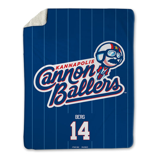 Kannapolis Cannon Ballers - MILB Baseball : Andrew Berg - Blanket-0