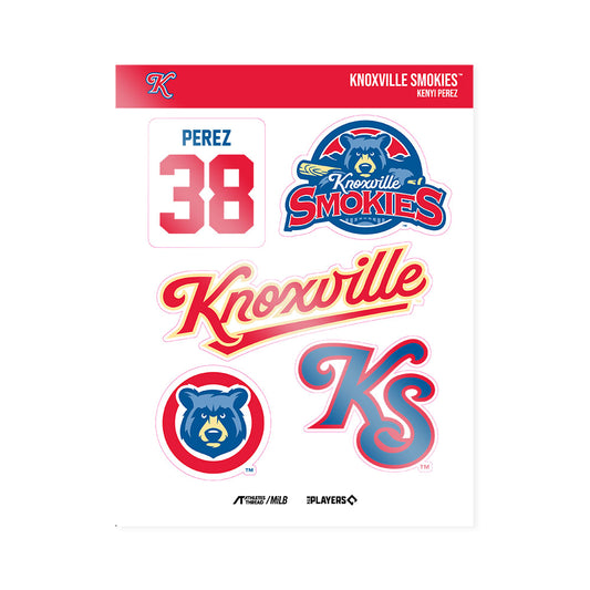 Knoxville Smokies - MILB Baseball : Kenyi Perez - Sticker Sheet-0